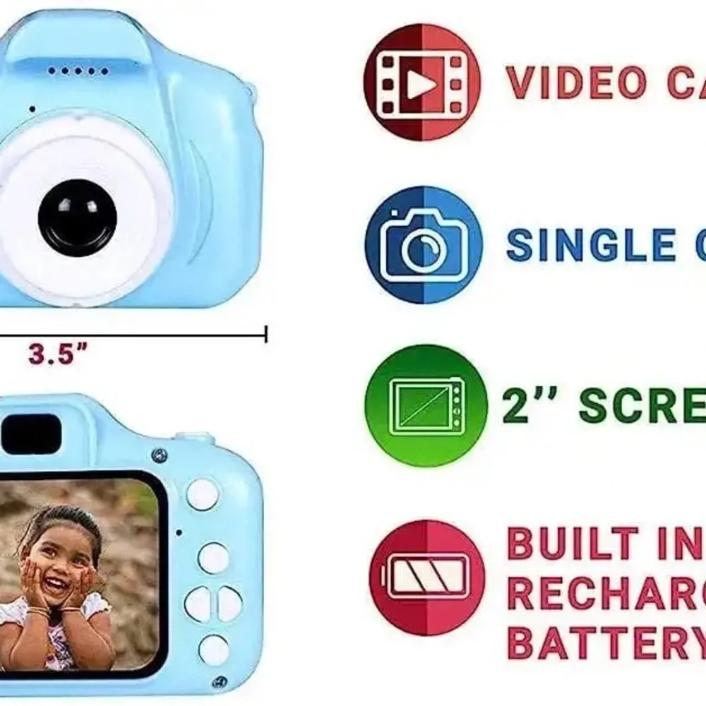 Blue Kids Camera